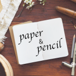 紙とえんぴつと。